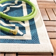 Pemberly Row Polypropylene Navy Indoor Outdoor Rug - Runner 2'3