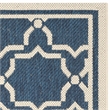 Pemberly Row Polypropylene Navy Indoor Outdoor Rug - Runner 2'7