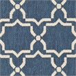 Pemberly Row Polypropylene Navy Indoor Outdoor Rug - Runner 2'7