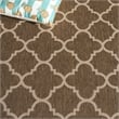 Pemberly Row Polypropylene Brown Indoor Outdoor Rug - Runner 2'3