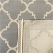 Pemberly Row Polypropylene Anthracite Indoor Outdoor Rug - Runner 2'4