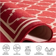 Pemberly Row Polypropylene Red Indoor Outdoor Rug - Runner 2'4