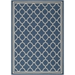 Pemberly Row Polypropylene Navy Indoor Outdoor Rug - 4' x 5'7