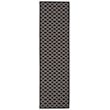 Pemberly Row Polypropylene Black Indoor Outdoor Rug - Runner 2'3