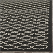 Pemberly Row Polypropylene Black Indoor Outdoor Rug - Square 5'3