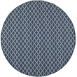 Pemberly Row Polypropylene Navy Indoor Outdoor Rug - Round 5'3