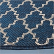 Pemberly Row Polypropylene Navy Indoor Outdoor Rug - Round 6'7