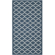 Pemberly Row Polypropylene Navy Indoor Outdoor Rug - Runner 2'7