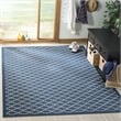 Pemberly Row Polypropylene Navy Indoor Outdoor Rug - Square 5'3