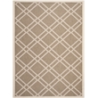 Pemberly Row Polypropylene Brown Indoor Outdoor Rug - 8' x 11'