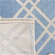 Pemberly Row Polypropylene Blue Indoor Outdoor Rug - 8' x 11'