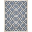 Pemberly Row Polypropylene Blue Indoor Outdoor Rug - 9' x 12'