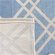 Pemberly Row Polypropylene Blue Indoor Outdoor Rug - Runner 2'3