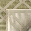 Pemberly Row Polypropylene Green Indoor Outdoor Rug - 2' x 3'7