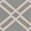 Pemberly Row Polypropylene Anthracite Indoor Outdoor Rug - 4' x 5'7