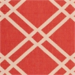 Pemberly Row Polypropylene Red Indoor Outdoor Rug - 8' x 11'