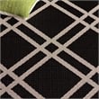 Pemberly Row Polypropylene Black Indoor Outdoor Rug - 5'3