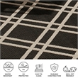 Pemberly Row Polypropylene Black Indoor Outdoor Rug - Square 7'10