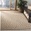 Pemberly Row Polypropylene Brown Indoor Outdoor Rug - Square 7'10