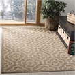 Pemberly Row Polypropylene Brown Indoor Outdoor Rug - Square 7'10