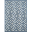 Pemberly Row Polypropylene Blue Indoor Outdoor Rug - 4' x 5'7