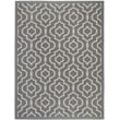 Pemberly Row Polypropylene Anthracite Indoor Outdoor Rug - 4' x 5'7