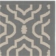 Pemberly Row Polypropylene Anthracite Indoor Outdoor Rug - 4' x 5'7