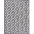 Pemberly Row Polypropylene Anthracite Indoor Outdoor Rug - 6'7