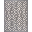 Pemberly Row Polypropylene Anthracite Indoor Outdoor Rug - 8' x 11'