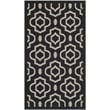 Pemberly Row Polypropylene Black Indoor Outdoor Rug - 2' x 3'7