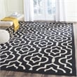 Pemberly Row Polypropylene Black Indoor Outdoor Rug - Runner 2'7