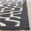 Pemberly Row Polypropylene Black Indoor Outdoor Rug - Square 7'10