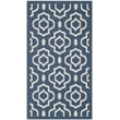 Pemberly Row Polypropylene Navy Indoor Outdoor Rug - Runner 2'7