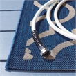 Pemberly Row Polypropylene Navy Indoor Outdoor Rug - Runner 2'7