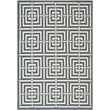 Pemberly Row Polypropylene Navy Indoor Outdoor Rug - 4' x 5'7