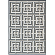 Pemberly Row Polypropylene Navy Indoor Outdoor Rug - 6'7