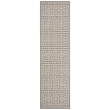 Pemberly Row Polypropylene Grey Indoor Outdoor Rug - Runner 2'3