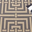 Pemberly Row Polypropylene Grey Indoor Outdoor Rug - Runner 2'3