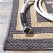 Pemberly Row Polypropylene Grey Indoor Outdoor Rug - Runner 2'3