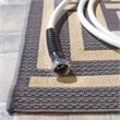 Pemberly Row Polypropylene Grey Indoor Outdoor Rug - Square 7'10