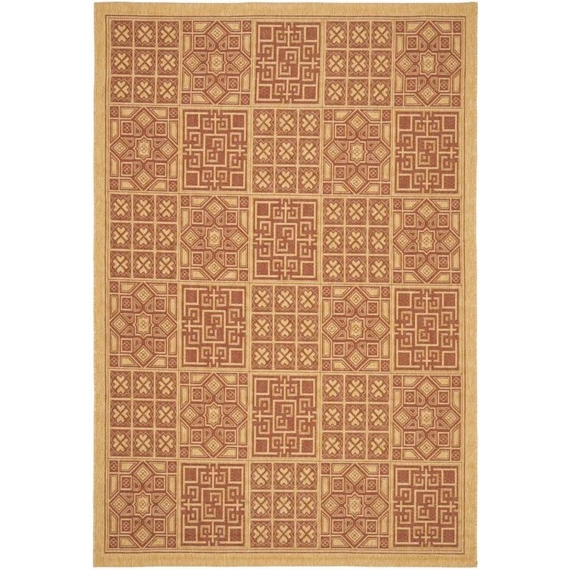 Pemberly Row Polypropylene Indoor Outdoor Rug - 5'3