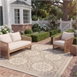 Pemberly Row Polypropylene Beige Indoor Outdoor Rug - 8' x 11'