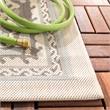 Pemberly Row Polypropylene Beige Indoor Outdoor Rug - 8' x 11'