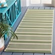 Pemberly Row Polypropylene Beige Indoor Outdoor Rug - Runner 2'3