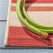 Pemberly Row Polypropylene Beige Indoor Outdoor Rug - 2'7