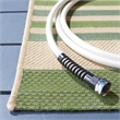 Pemberly Row Polypropylene Beige Indoor Outdoor Rug - 5'3