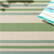 Pemberly Row Polypropylene Beige Indoor Outdoor Rug - 5'3