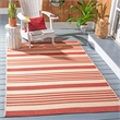 Pemberly Row Polypropylene Beige Indoor Outdoor Rug - 8' x 11'