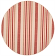 Pemberly Row Polypropylene Beige Indoor Outdoor Rug - Round 5'3