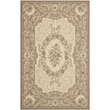 Pemberly Row Polypropylene Creme Indoor Outdoor Rug - 4' x 5'7